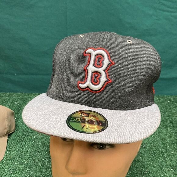 New Era Boston Red Sox hat size 7 1/4 57.7cm (OKPM-11-038) - Picture 1 of 9